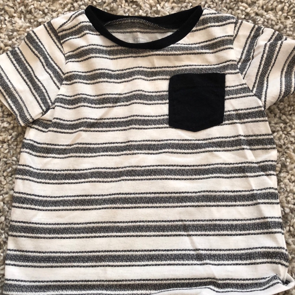 Short sleeve striped tee